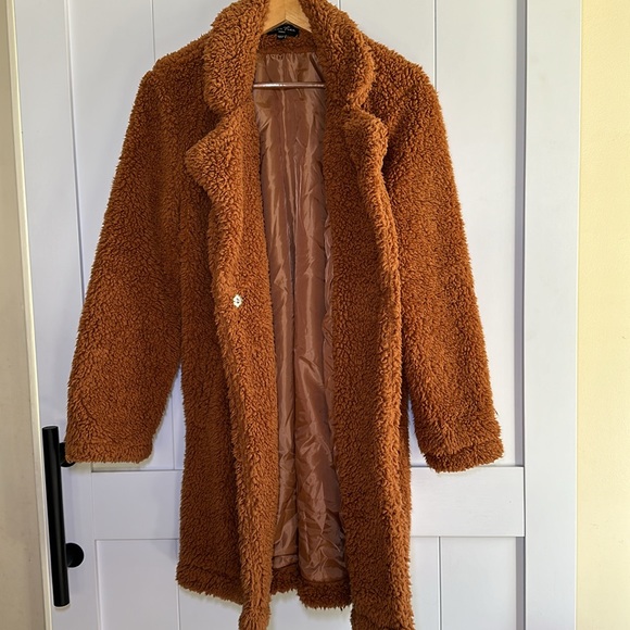 Women’s Faux Fur Coat Sz Small - Picture 6 of 7